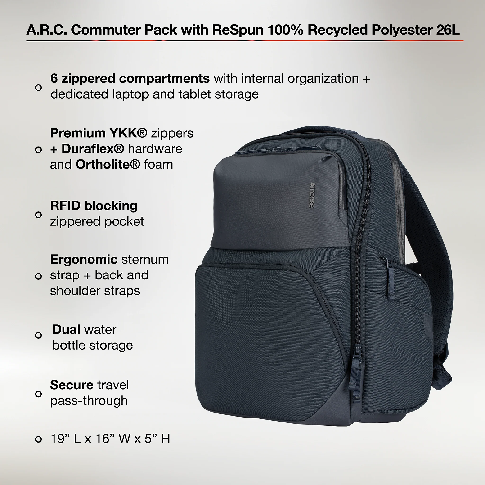 Incase A.R.C. Commuter Pack - 26L - Image 23