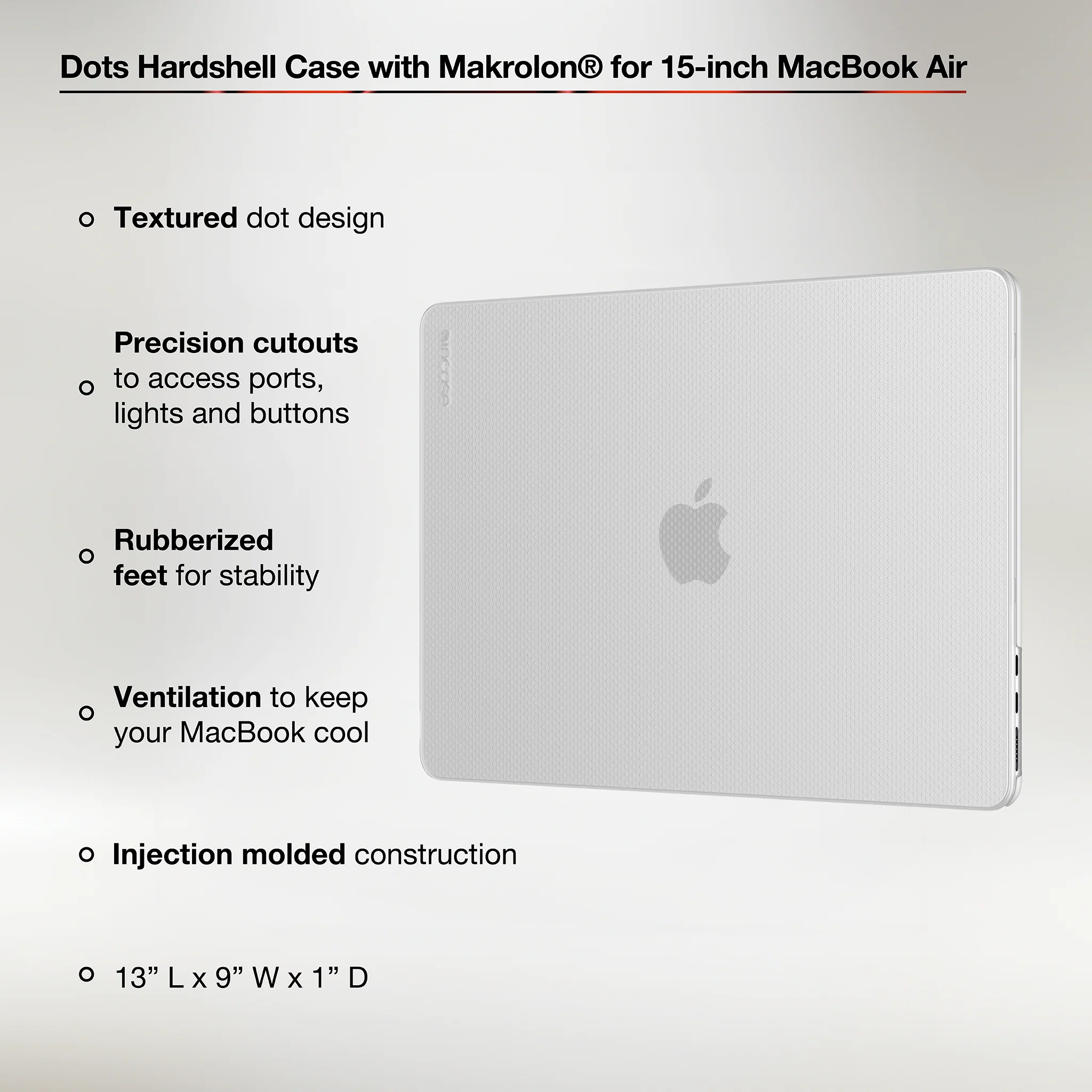 Incase Dots Hardshell with Makrolon® for MacBook Air 15" - Image 3