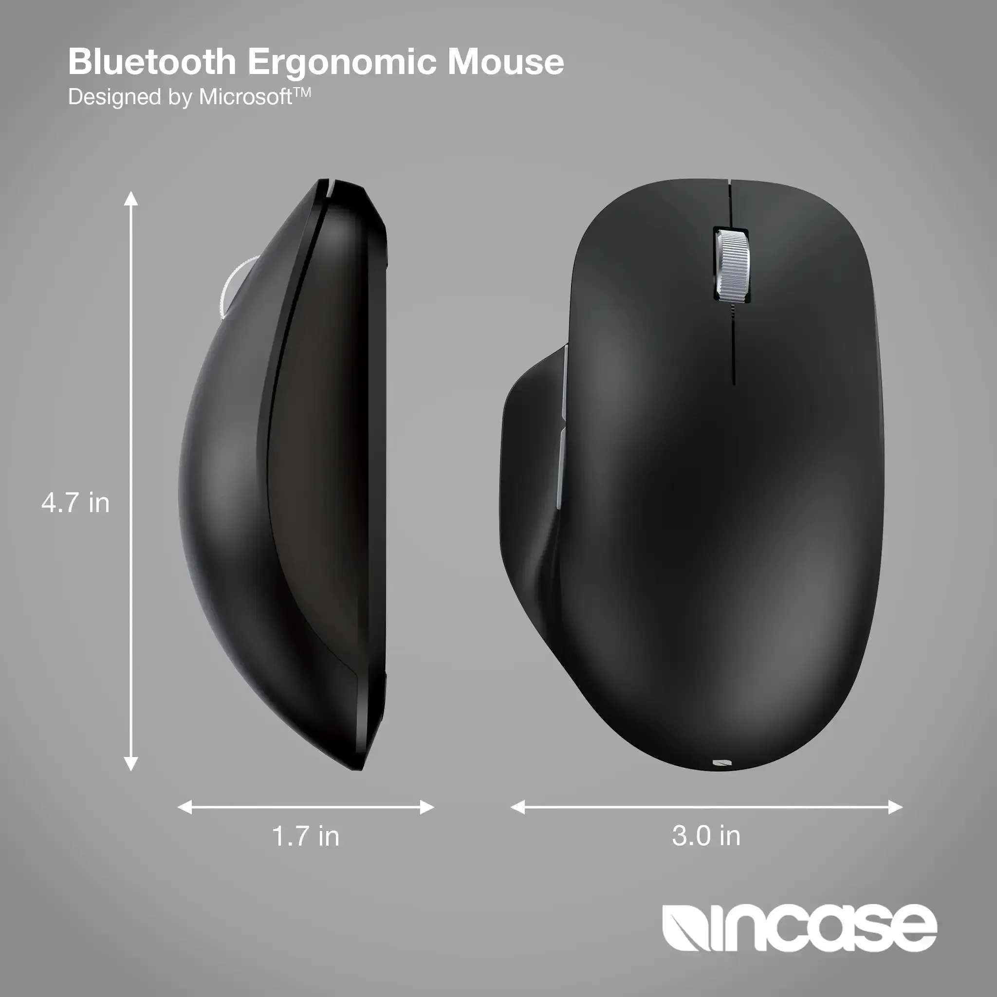 Incase Designed by Microsoft™ Bluetooth Ergonomic Mouse - Image 3