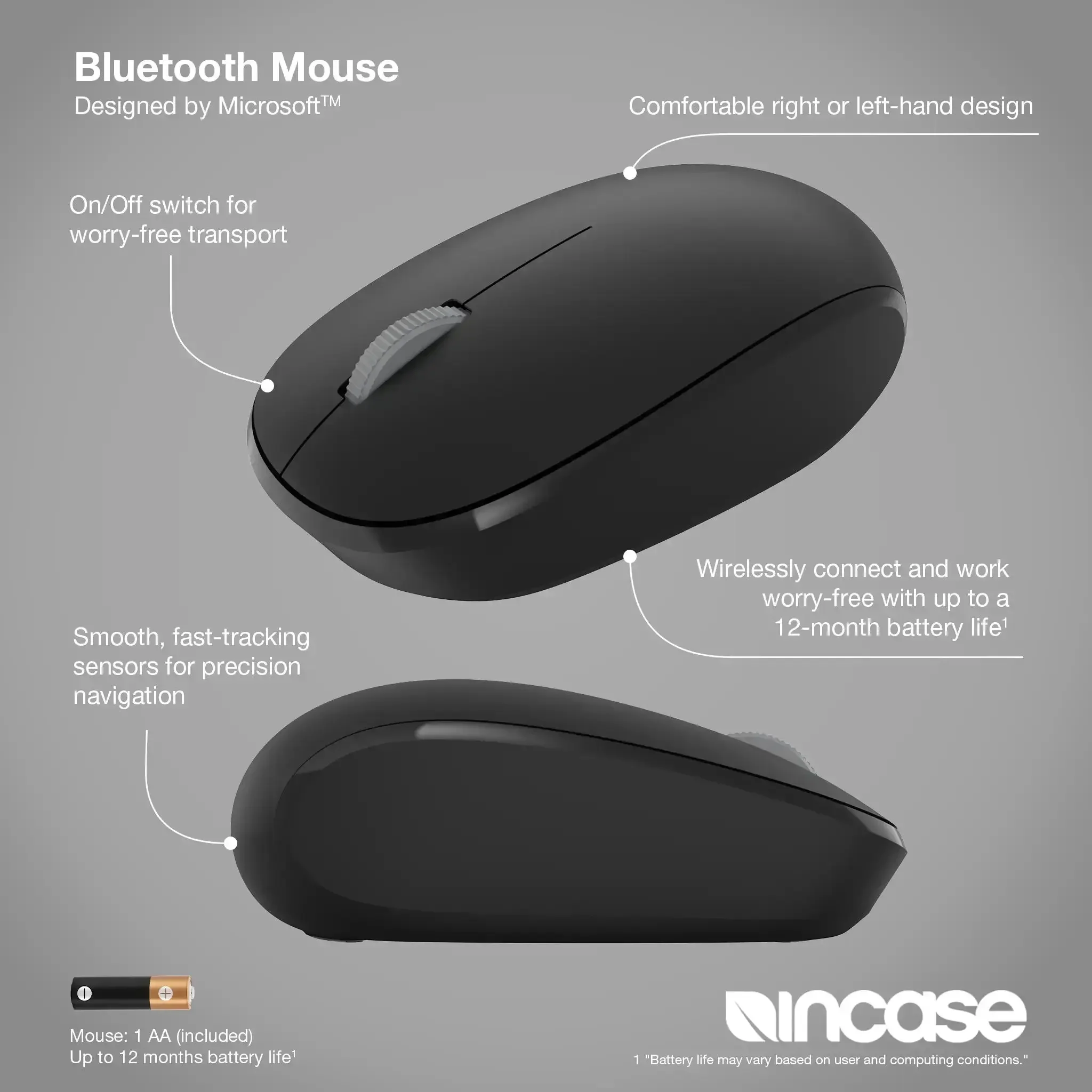 Incase Designed by Microsoft™ Bluetooth Mouse - Image 3