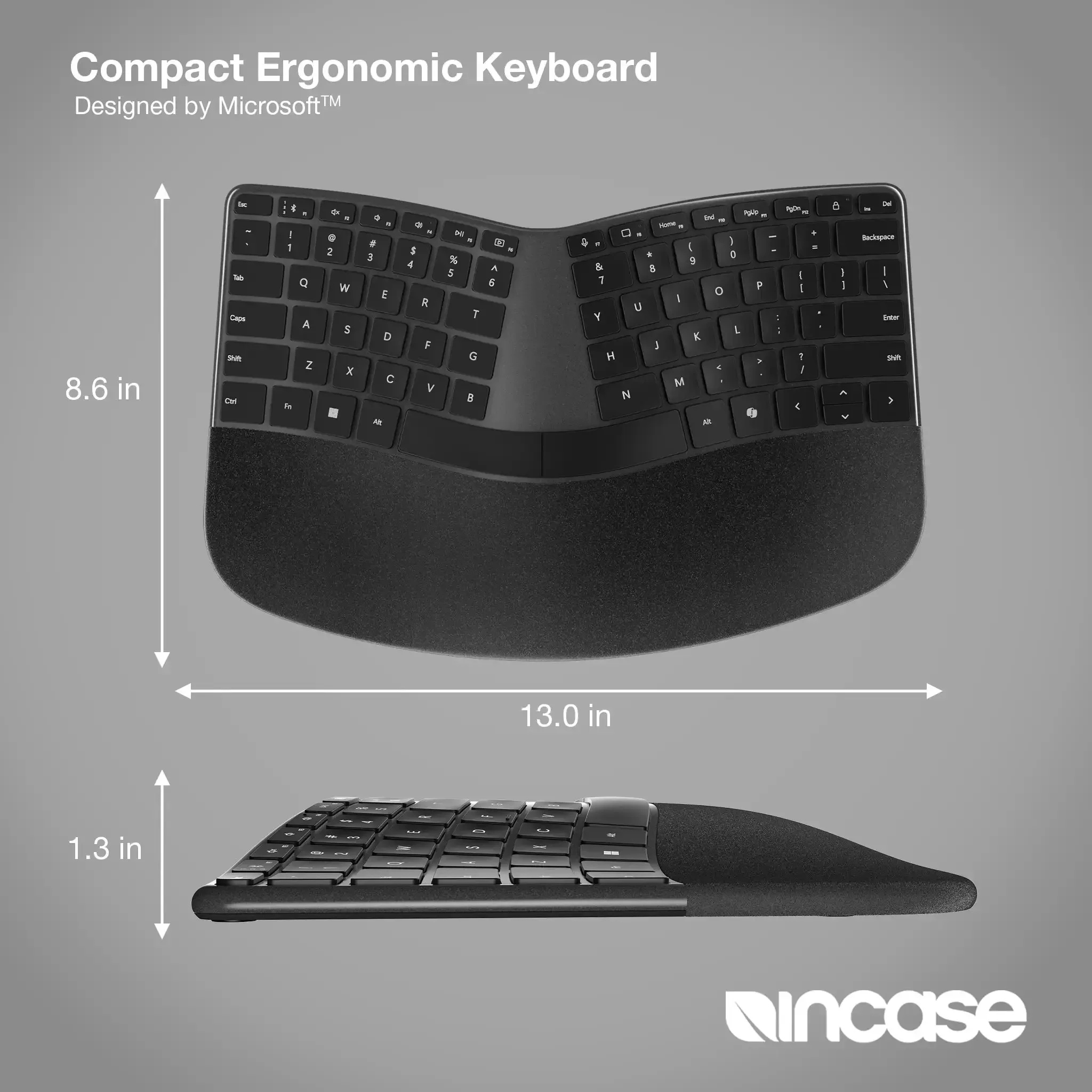Incase Designed by Microsoft™ Compact Ergonomic Keyboard - Image 4