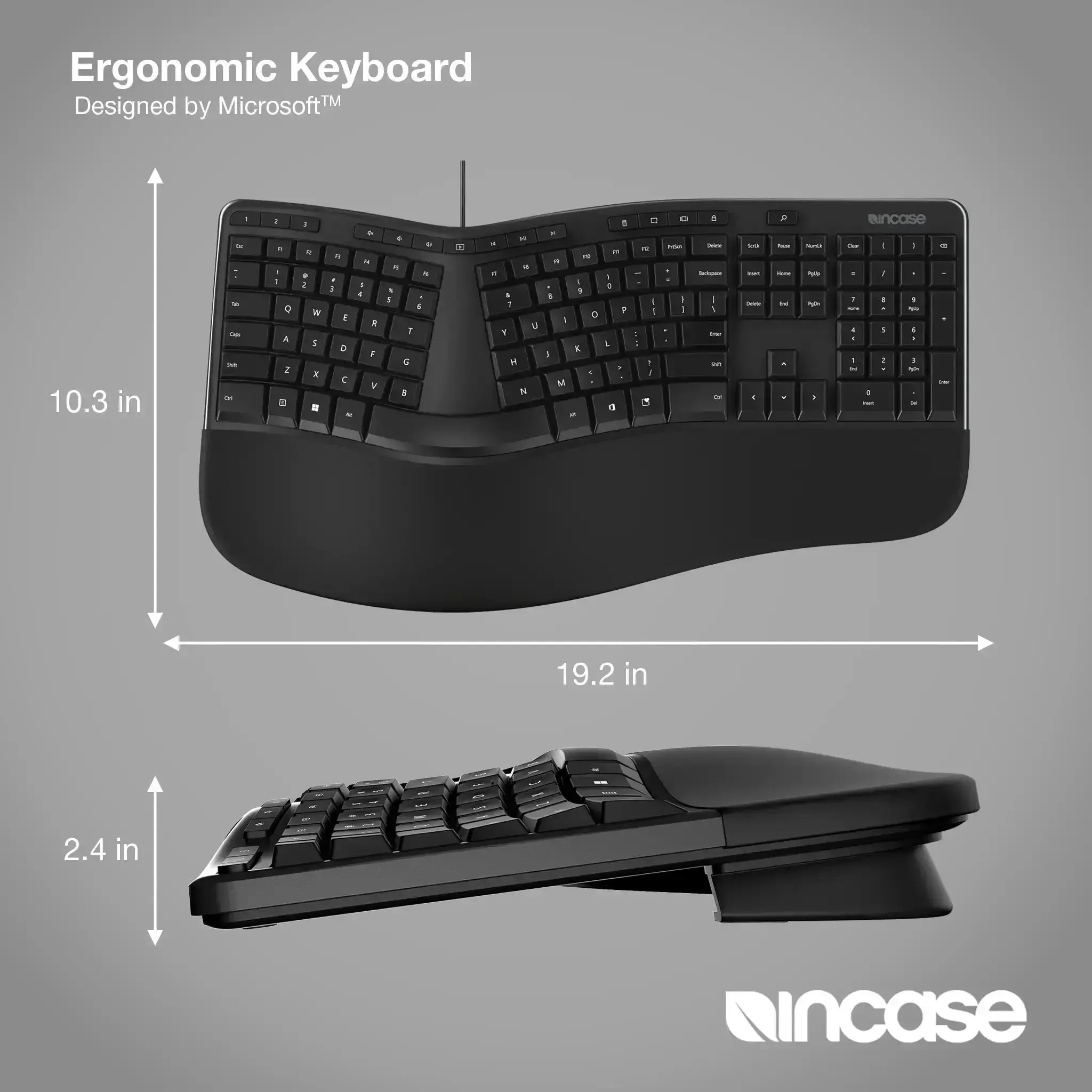Incase Designed by Microsoft™ Ergonomic Keyboard - Image 4