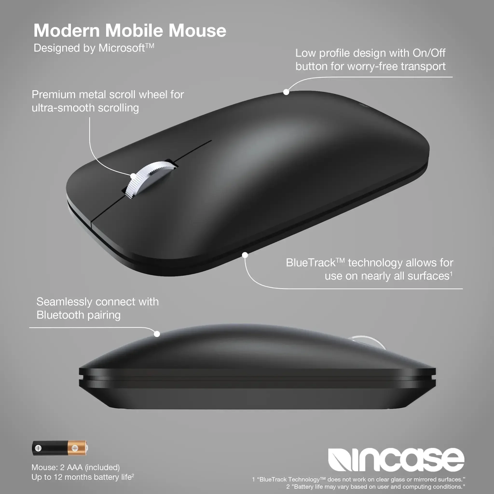 Incase Designed by Microsoft™Modern Mobile Mouse - Image 3
