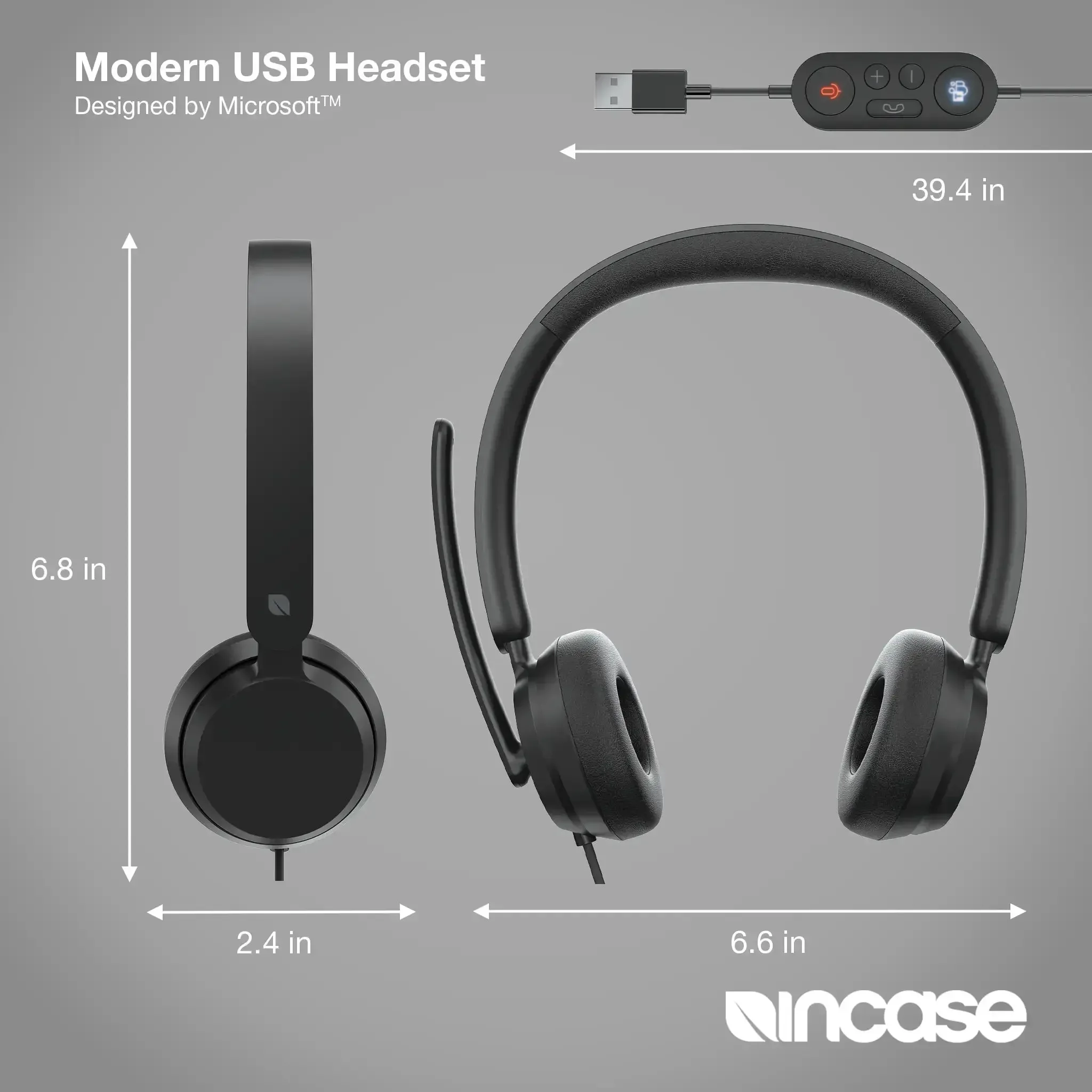 Incase Designed by Microsoft™ Modern USB Headset - Image 4