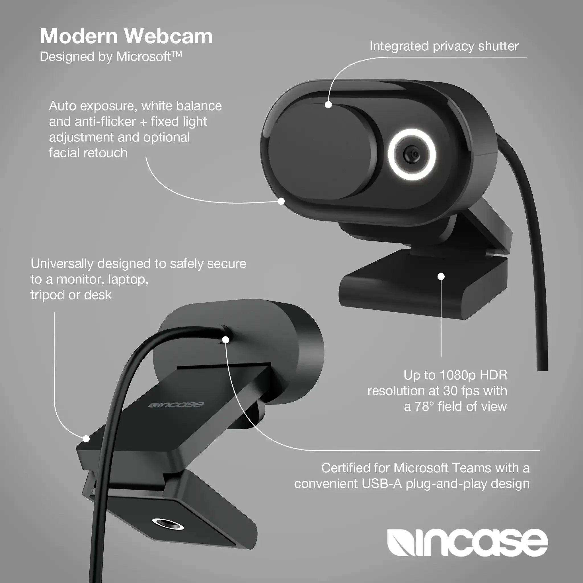 Incase Designed by Microsoft™ Modern Webcam - Image 3