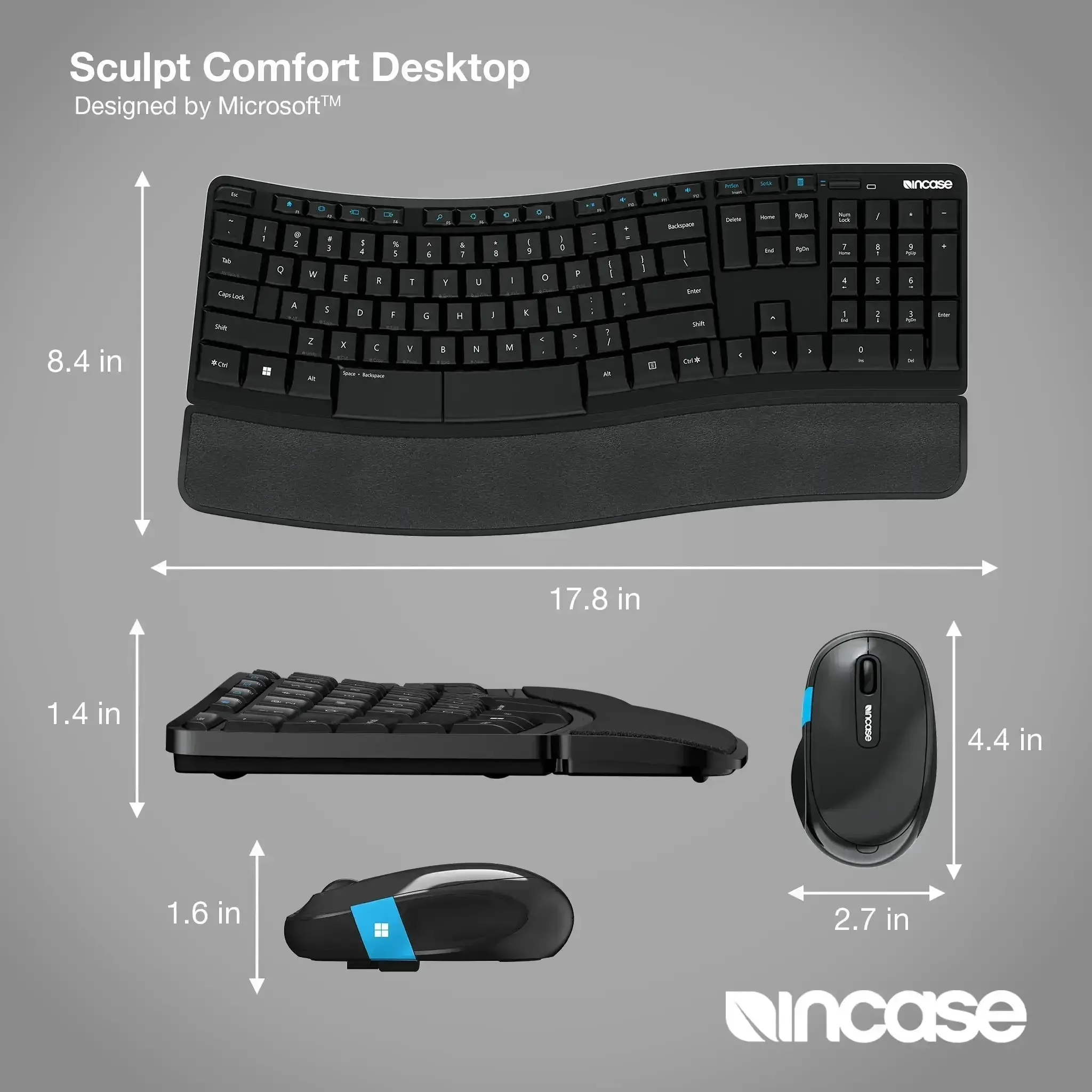 Incase Designed by Microsoft™ Sculpt Comfort Desktop - EU - Image 4