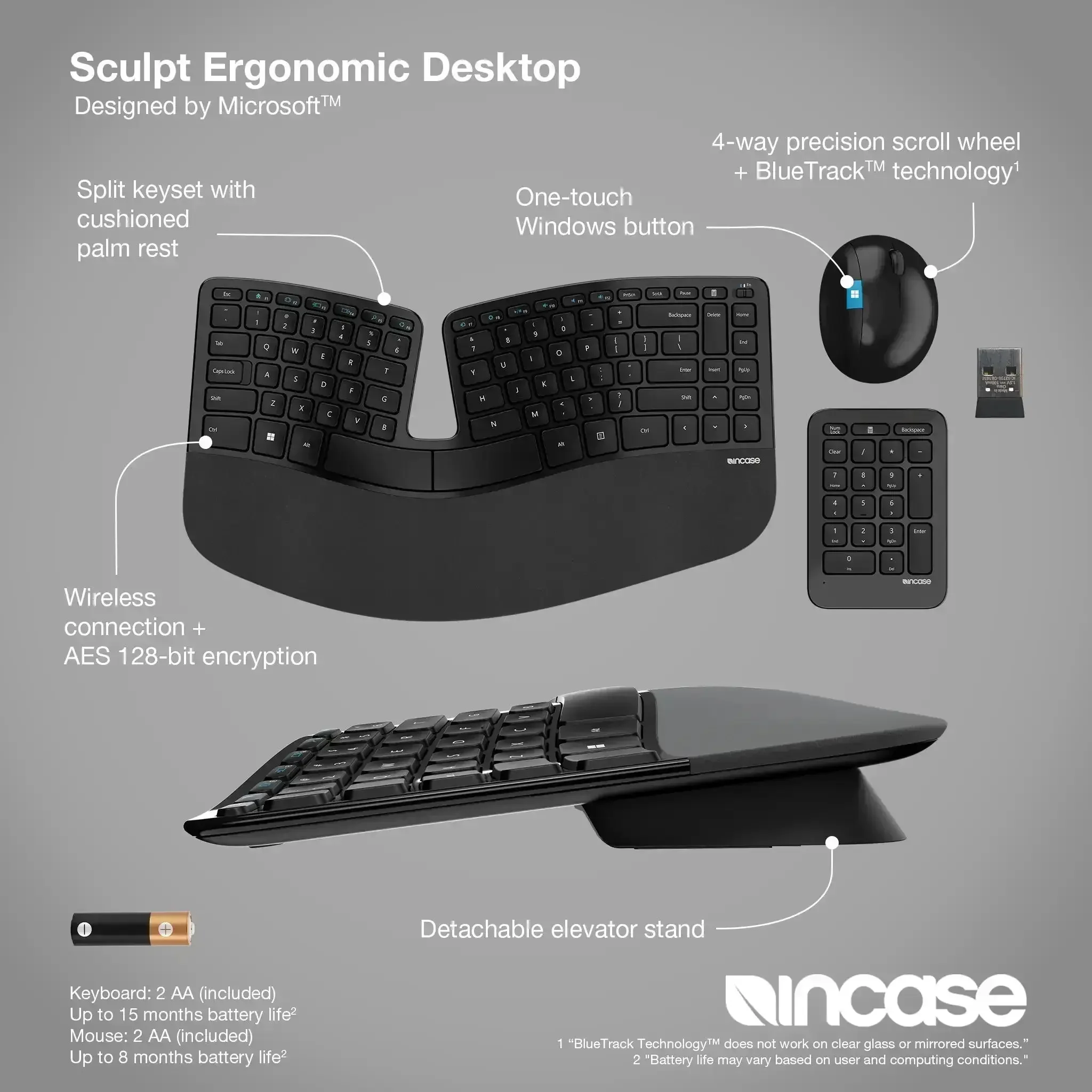 Incase Designed by Microsoft™ Sculpt Ergonomic Desktop - Image 3