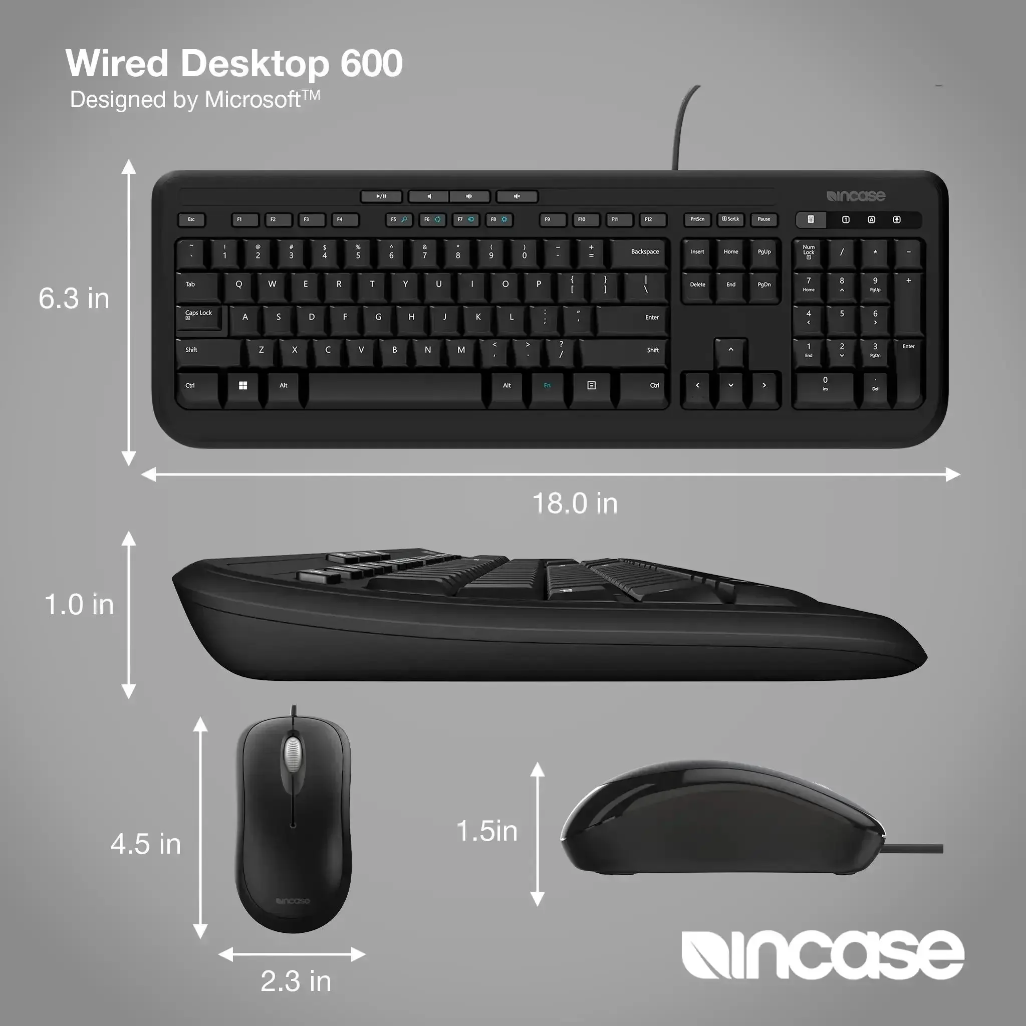 Incase Designed by Microsoft™ Wired Desktop 600 - EU - Image 4