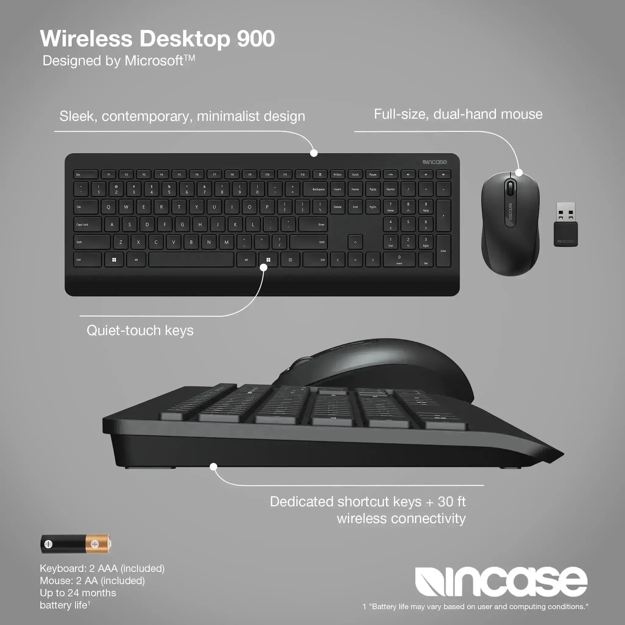 Incase Designed by Microsoft™ Wireless Desktop 900 - Image 3