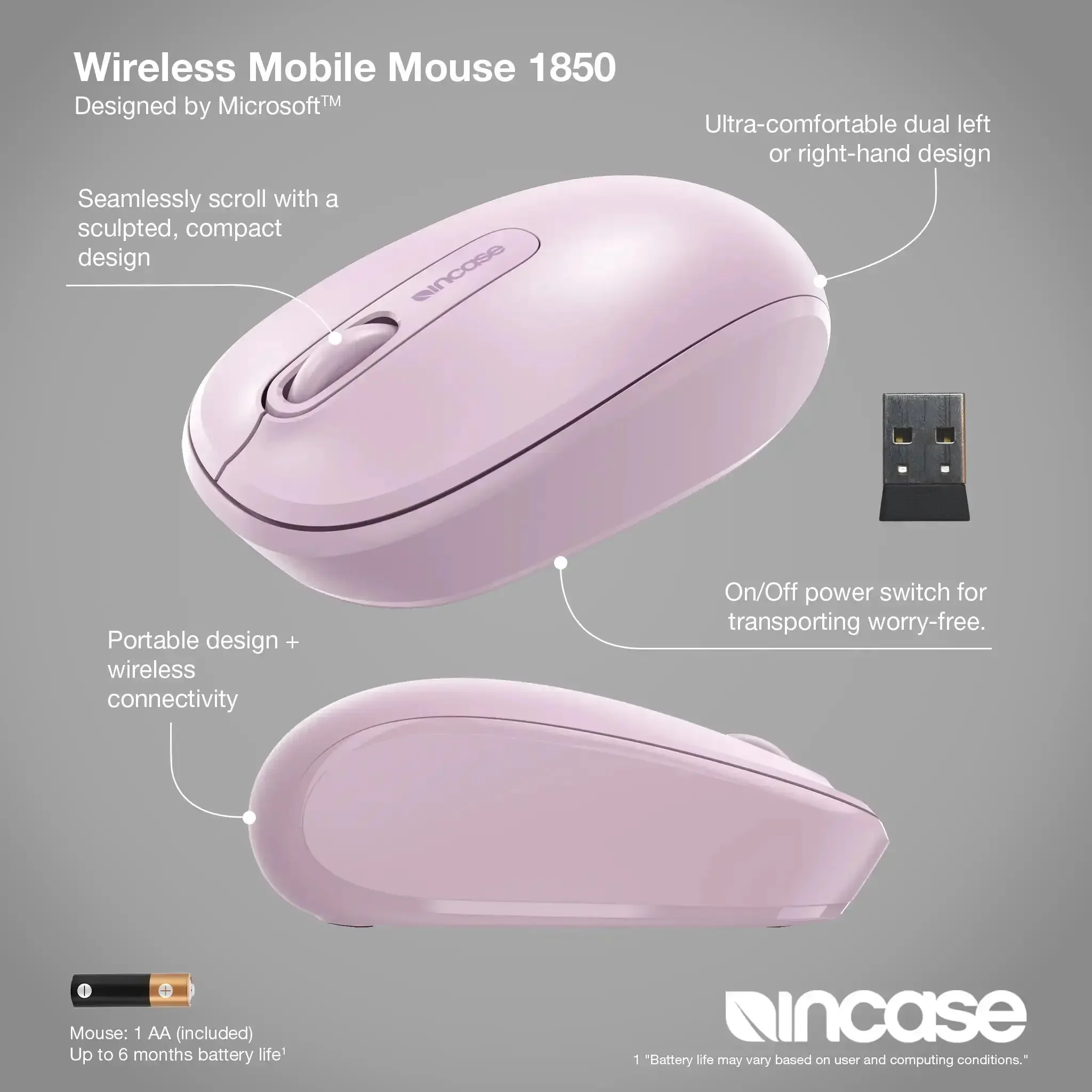 Incase Designed by Microsoft™ Wireless Mobile Mouse 1850 - Image 19